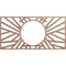 Ekena Millwork Hoover Wood Fretwork Pierced Ceiling Medallion, Wood (Paint Grade), 40"W x 20"H x 14 3/4"ID x 3/8"T CMWP40X20X0375HOMF - alternate 1